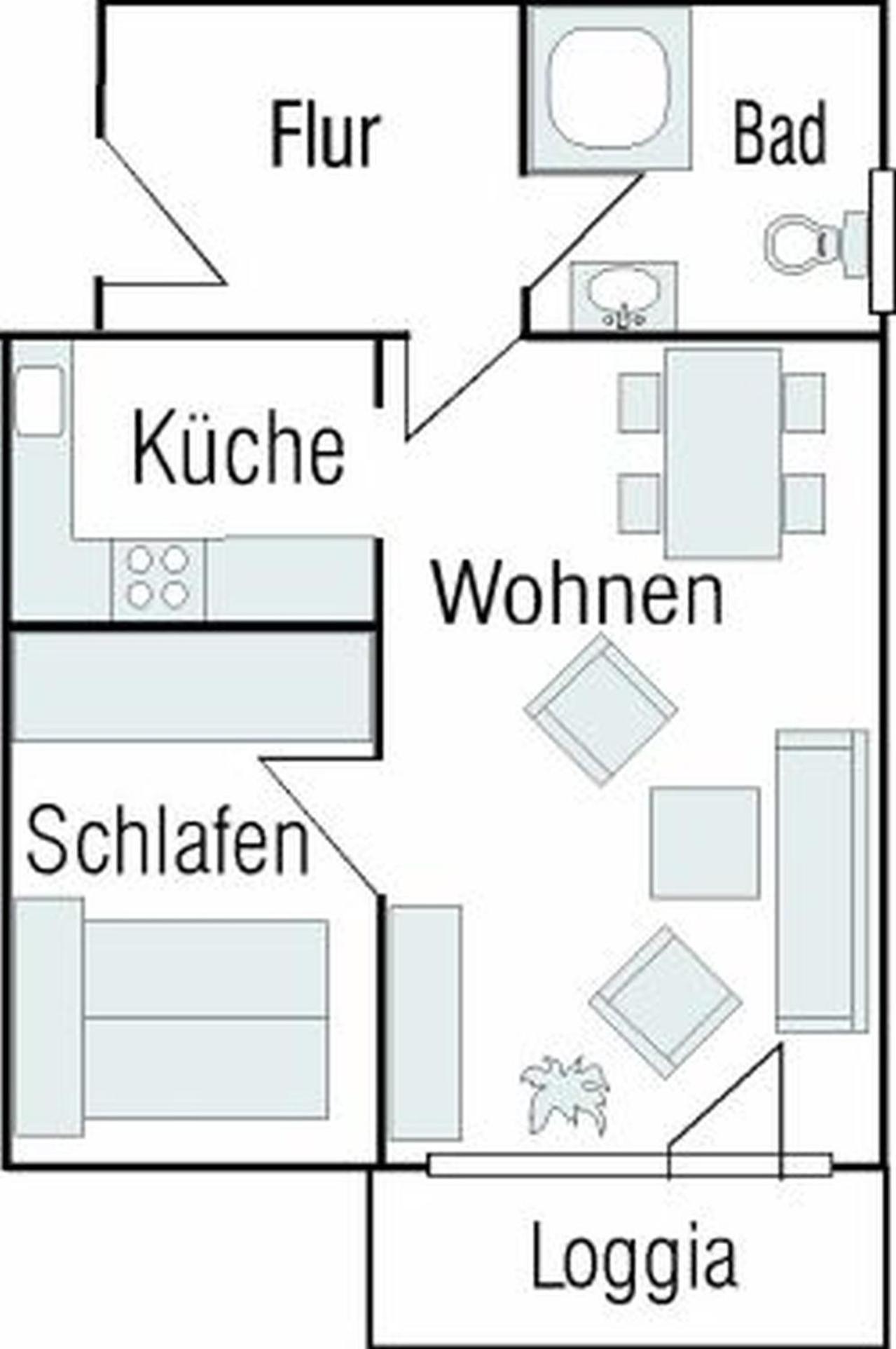 4-21, Friedrichstr, Im Herzen Westerlands, Sehr Strandnah, Balkon, 2 Zi Apartment *